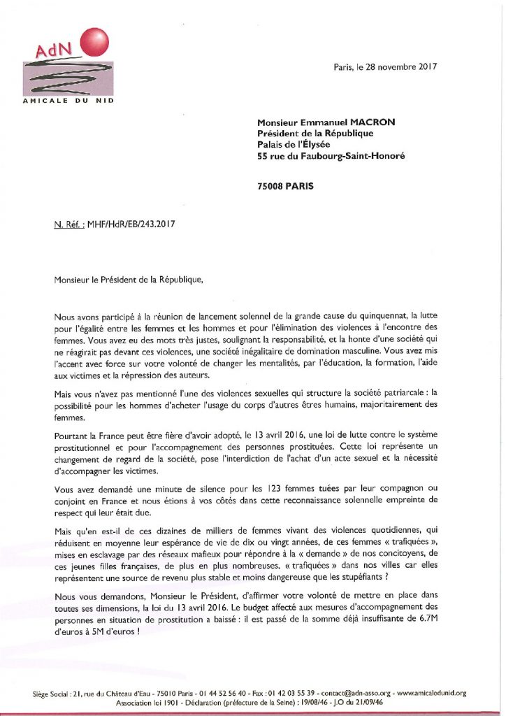 lettre président république